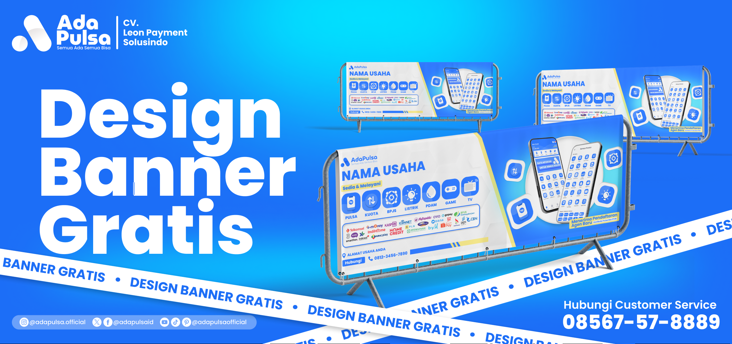 FREE DESIGN BANNER - Ada Pulsa